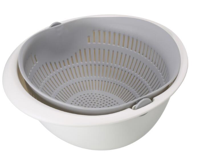 Double-Dish Sink Drain Basket