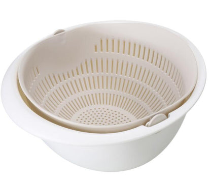 Double-Dish Sink Drain Basket