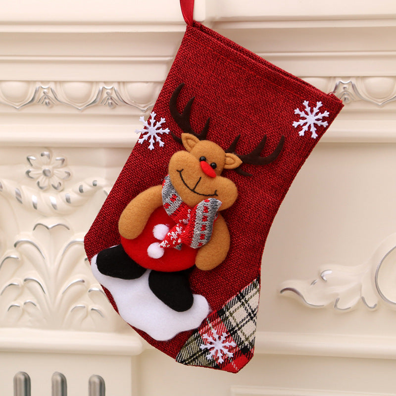 Christmas gift bag christmas hanging socks