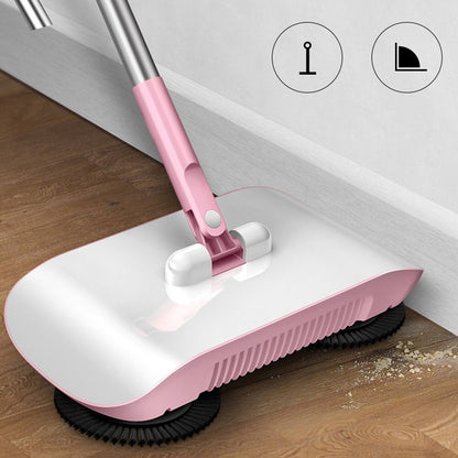 Hand Push Sweeper - 3-in-1 Broom