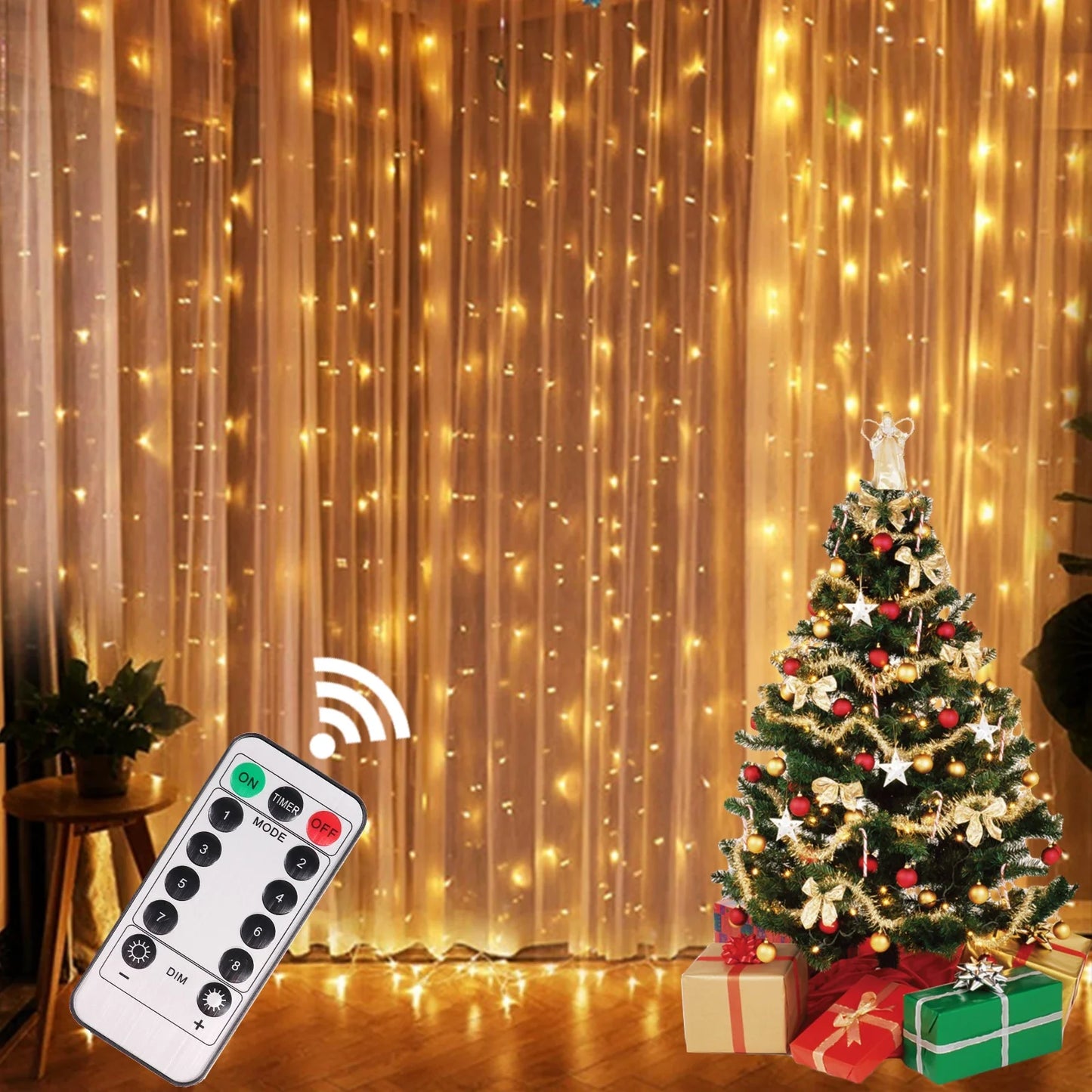 Christmas LED Curtain Garland