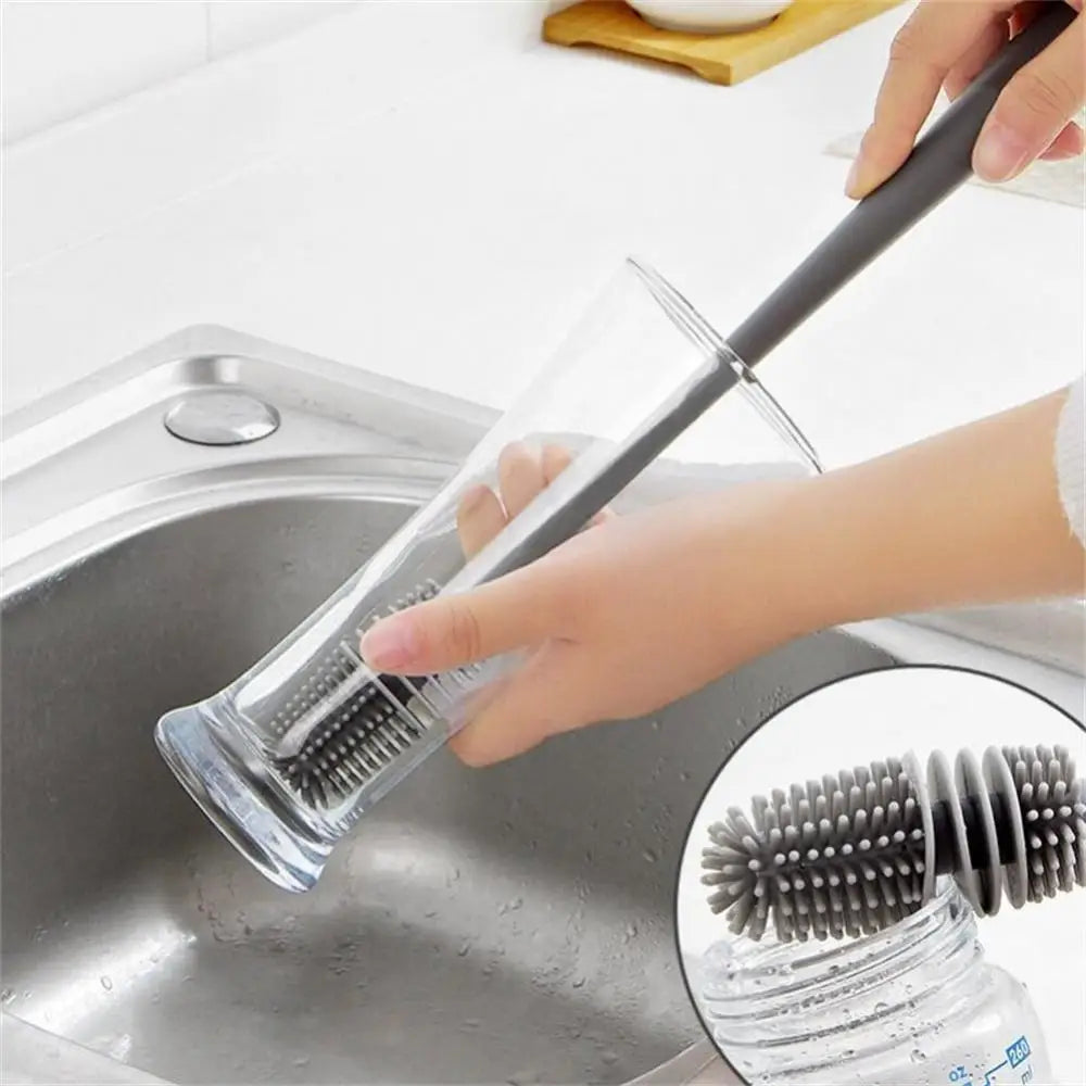 Silicone Long-Handle Bottle Cleaning Brush