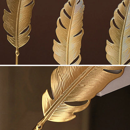 Nordic Gold Ginkgo Leaf Sculpture