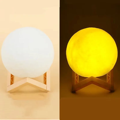 Desktop Moon Ornament LED Luna Night Light