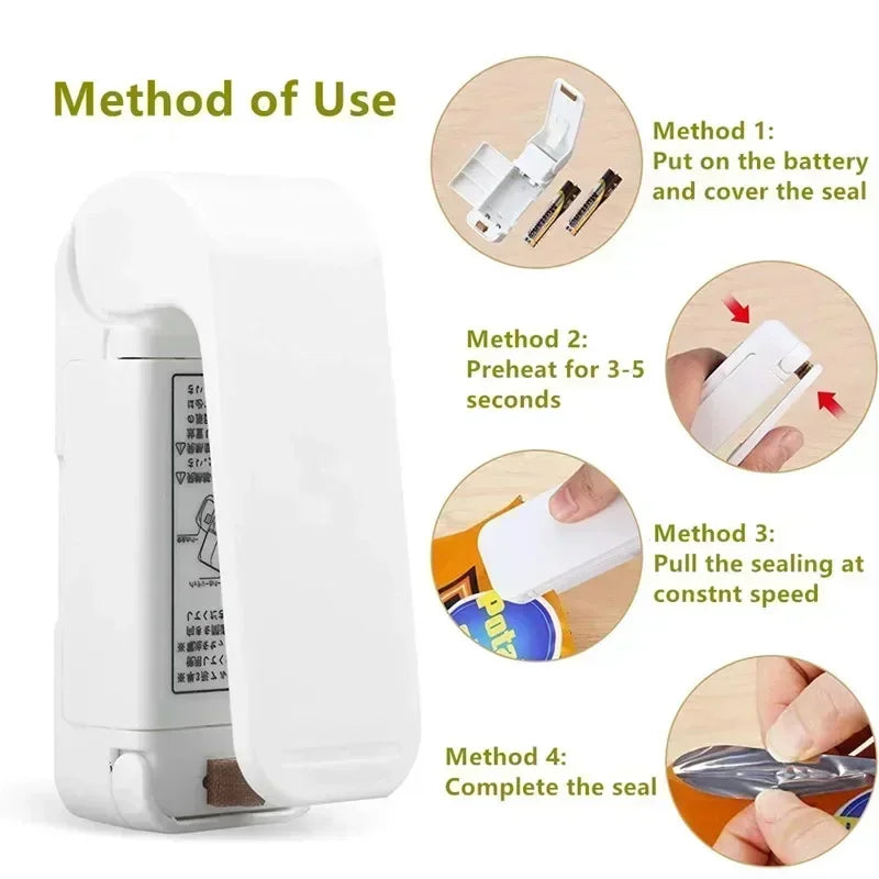 Portable Mini Heat Sealer for Bags