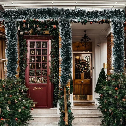 Green Cane Ribbon Garland