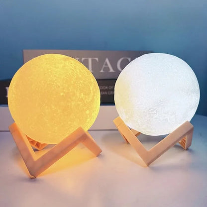 Desktop Moon Ornament LED Luna Night Light